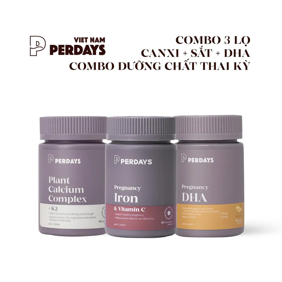 Combo Sắt + Canxi + DHA