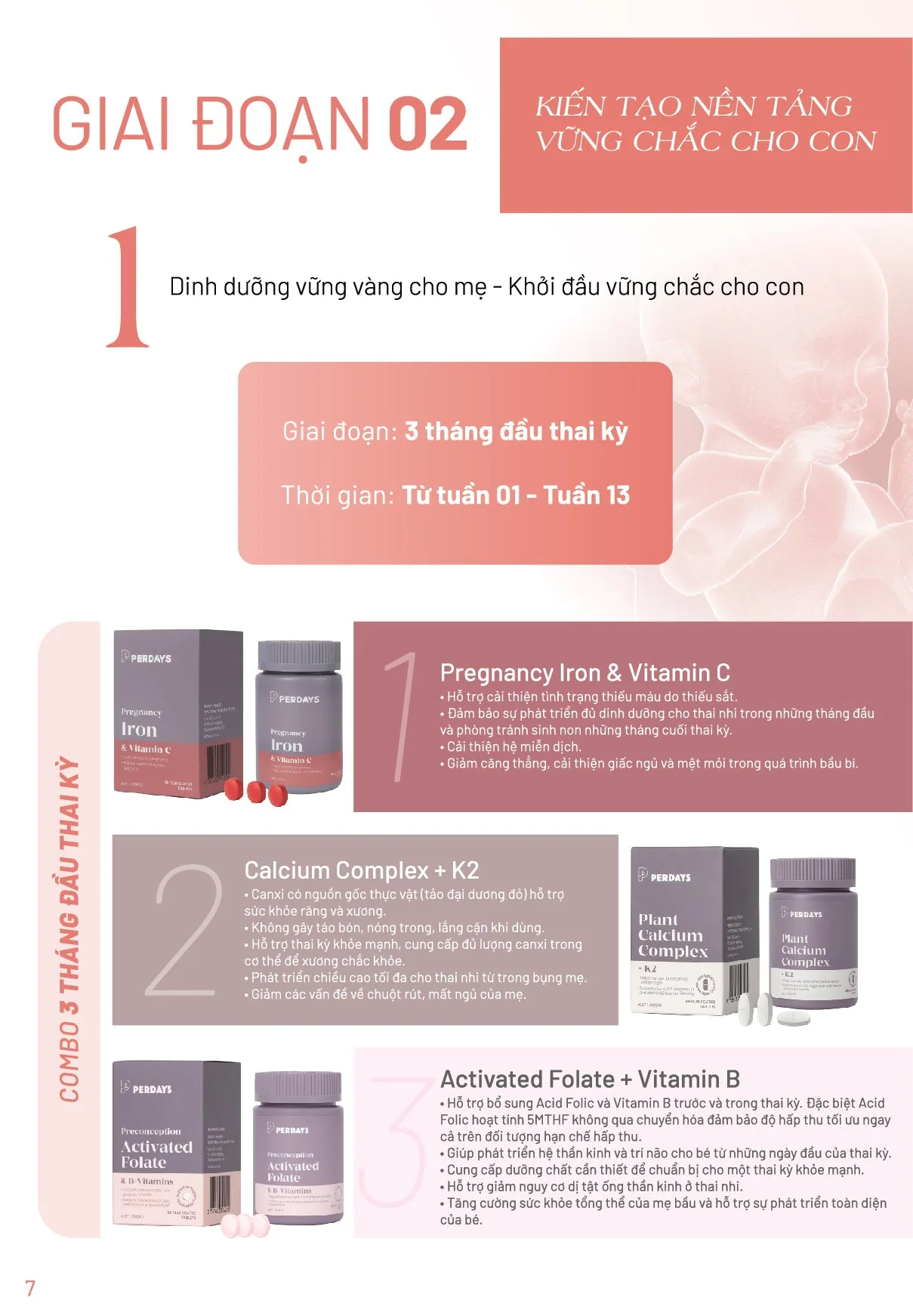 Combo 3 tháng đầu thai kỳ – ảnh 2